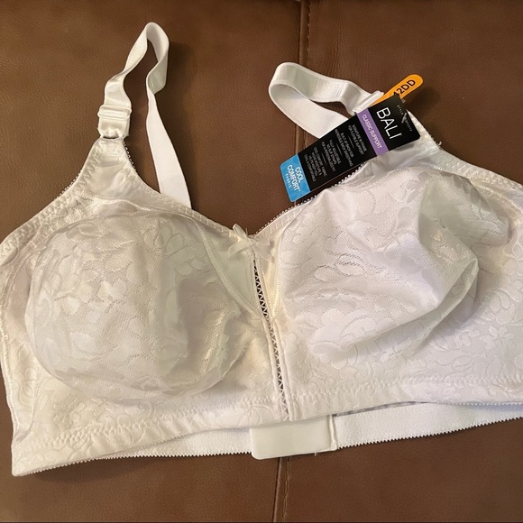 Bali White bra classic support adjustable straps moisture wicking 42DD N… - Picture 5 of 9